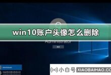 如何删除win10账号头像?win10帐户常见问题(win10删除帐户头像)_小白号