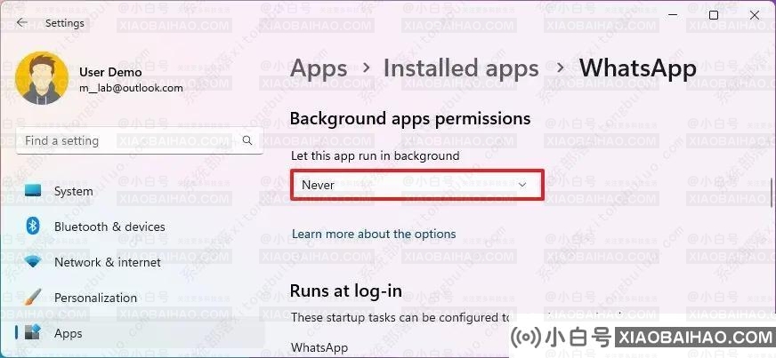 如何在 Windows 11 上禁用后台应用程序？