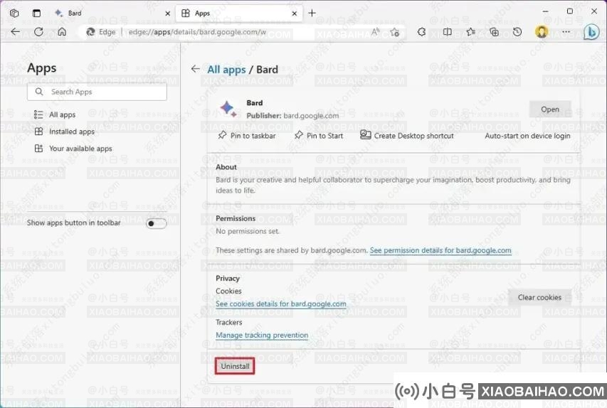 如何在Windows 11上安装Google Bard作为应用？-小白号