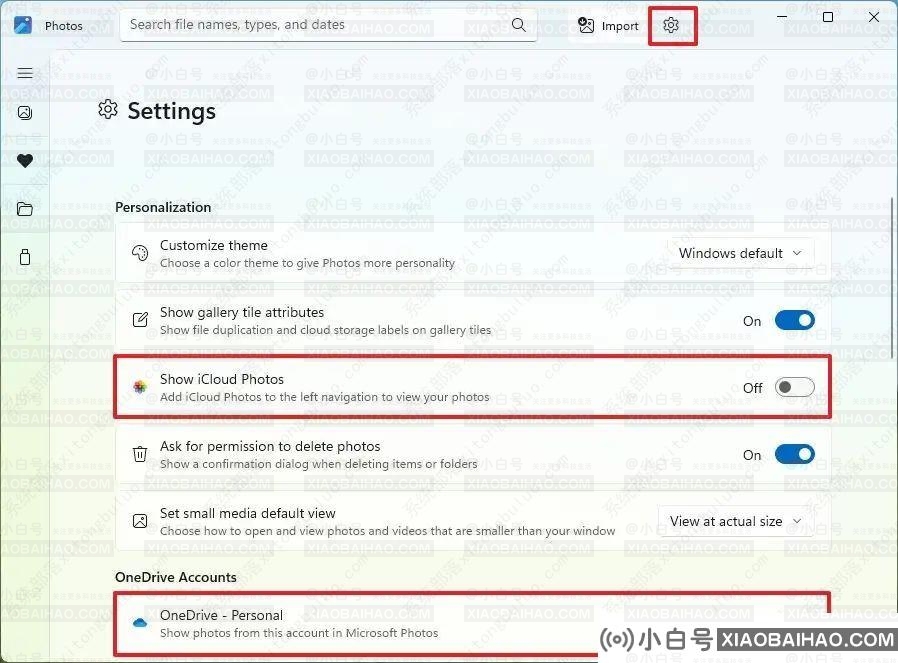 如何在Windows 11照片上添加和删除文件夹位置？-小白号