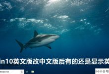 win如果在更改英文版本之后,如果某些英语版本仍以英语显示,该怎么办?   (win 10已更改为英文版本)_小白号