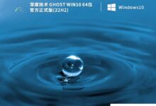 Deep Ghost Win10 64位正式版(22H2)_小白号
