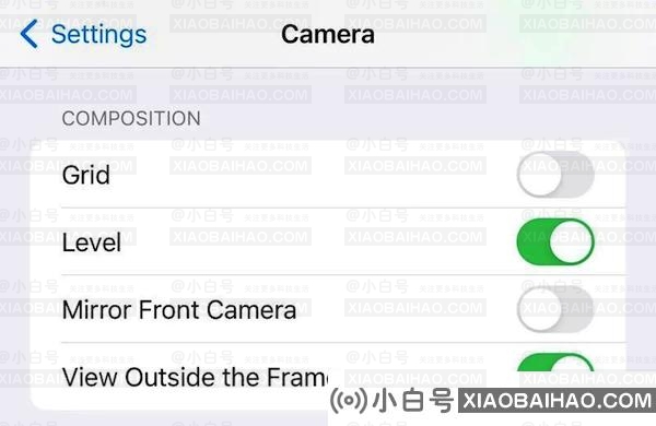 苹果 iOS 17 相机新增“水平”辅助线功能，帮用户调整角度