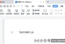 wps空白部分无法调整(wps部分空白部分无法调整)怎么办_小白号
