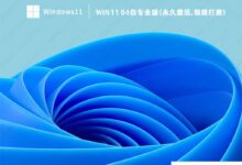 游戏专用Win11系统下载_Win11 64位专业版(永久激活,精心打磨)_小白号