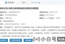 苹果的新专利已获得许可:无钥匙键盘,具有力传感和触觉反馈(苹果无线键盘失败的键)_小白号