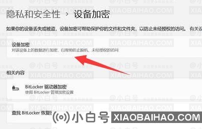 Win11如何进行设备加密？Win11设备加密的方法