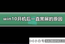 为什么开机后win10屏幕总是黑屏?win10开机后一直黑屏教程(为什么win10开机后黑屏)_小白号