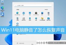 Win11计算机是否保持沉默?   在Win11中恢复系统声音的各种方法(win 10计算机静音)_小白号