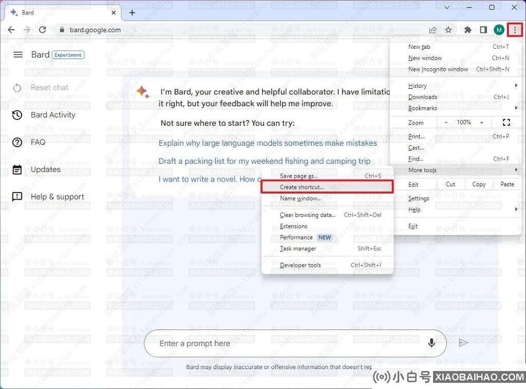如何在Windows 11上安装Google Bard作为应用？-小白号