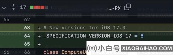 苹果的开源库现在也有iOS 17的痕迹了。-小白号