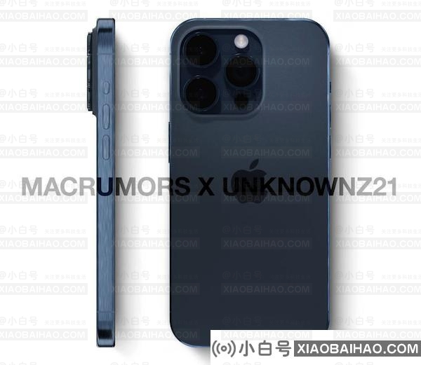 iPhone 15 Pro 系列手机渲染图曝光：深蓝色外观、钛合金边框