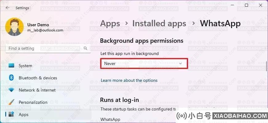 如何在Windows 11上禁用后台应用？-小白号