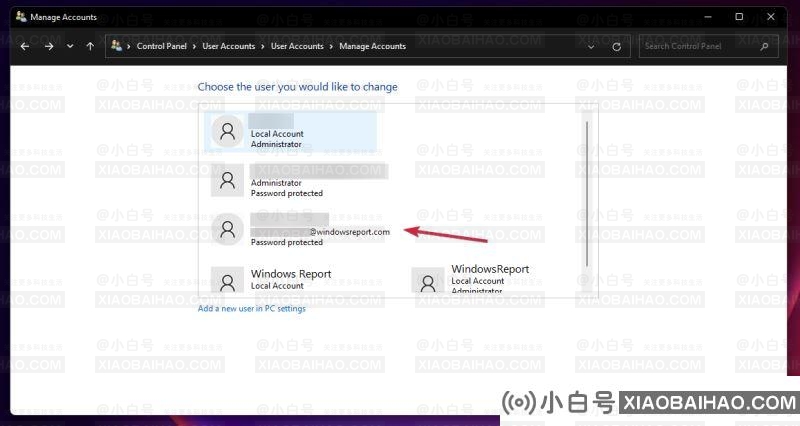 如何使用控制面板删除Microsoft帐户？   （如何删除计算机控制面板帐户）-小白号
