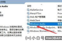 Win10找不到声音输出设备。怎么解决?(win10声音找不到输入输出设备)_小白号