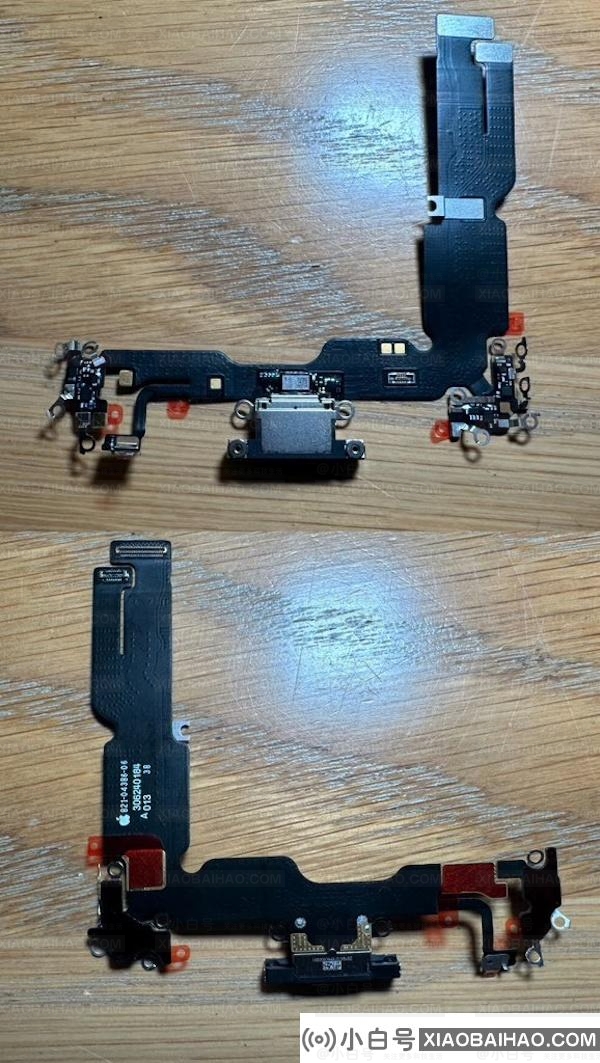 苹果 iPhone 15 系列 USB-C 组件更多细节照片曝光